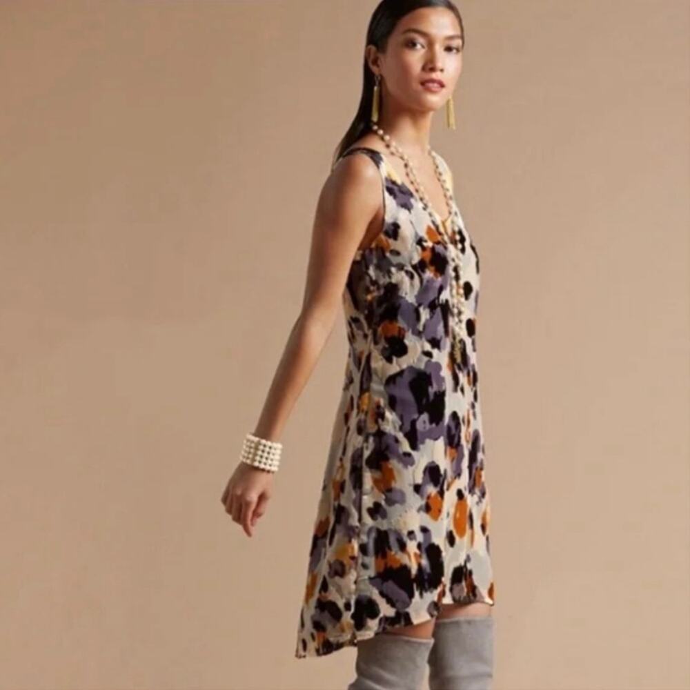 NWT Cabi Radiant Velvet Burnout Slip Dress Skin Print Style #3514 Medium